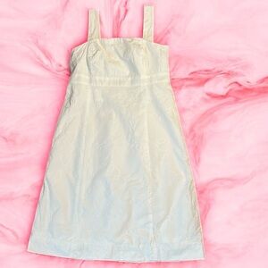 Lilly Pulitzer oh poodles white embroidered Bowen dress Removable Straps size 00